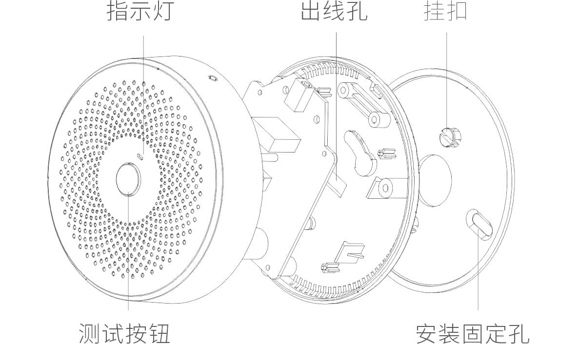 JA-5188D吸顶可燃气体探测器使用说明书